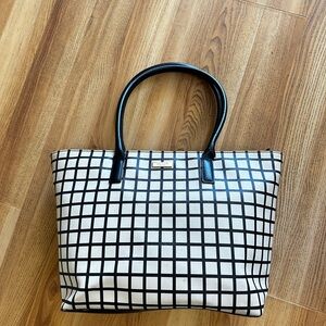 Kate Spade Grid Pattern Tote Bag